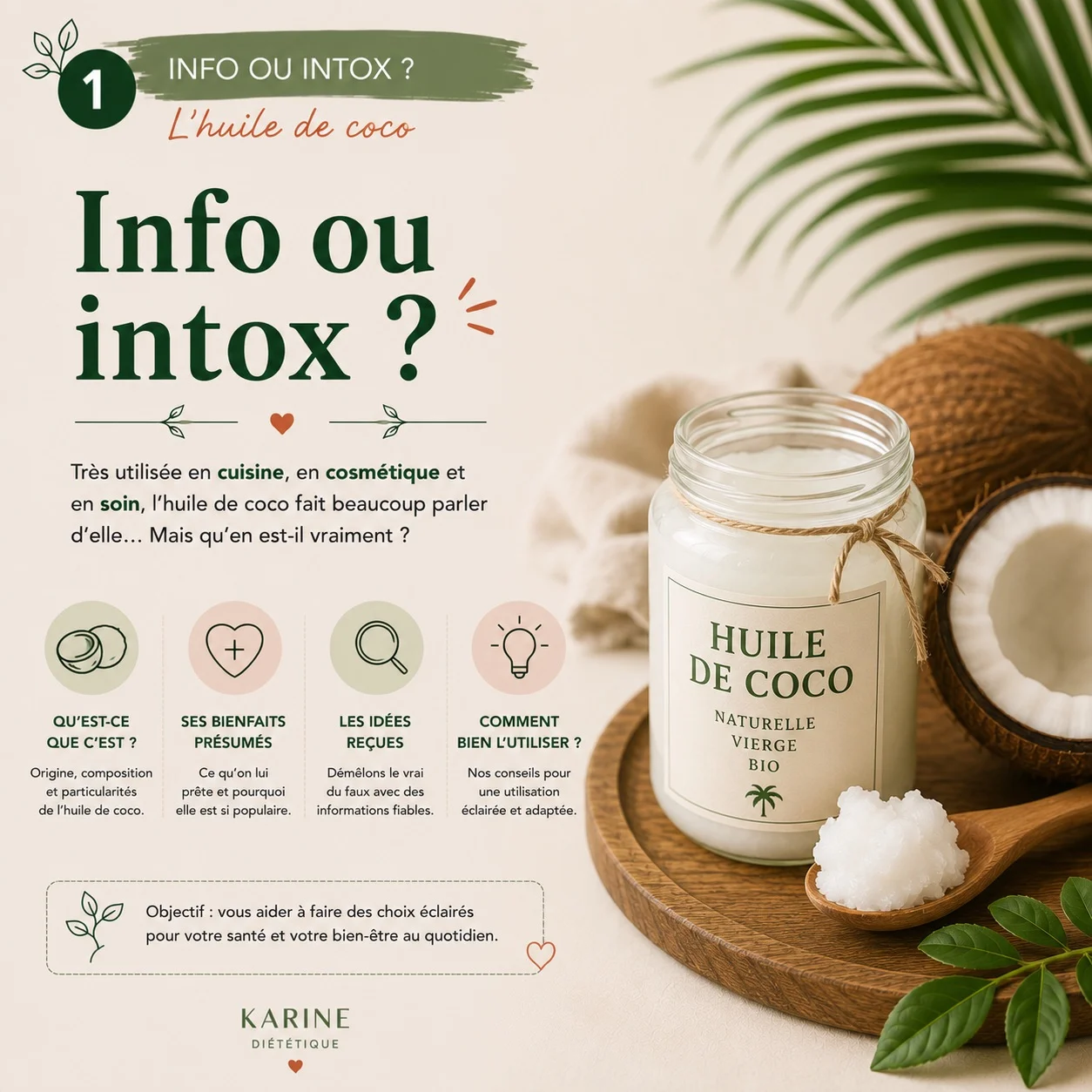 L’huile de coco Info/intox