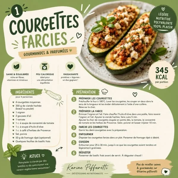Courgettes farcies