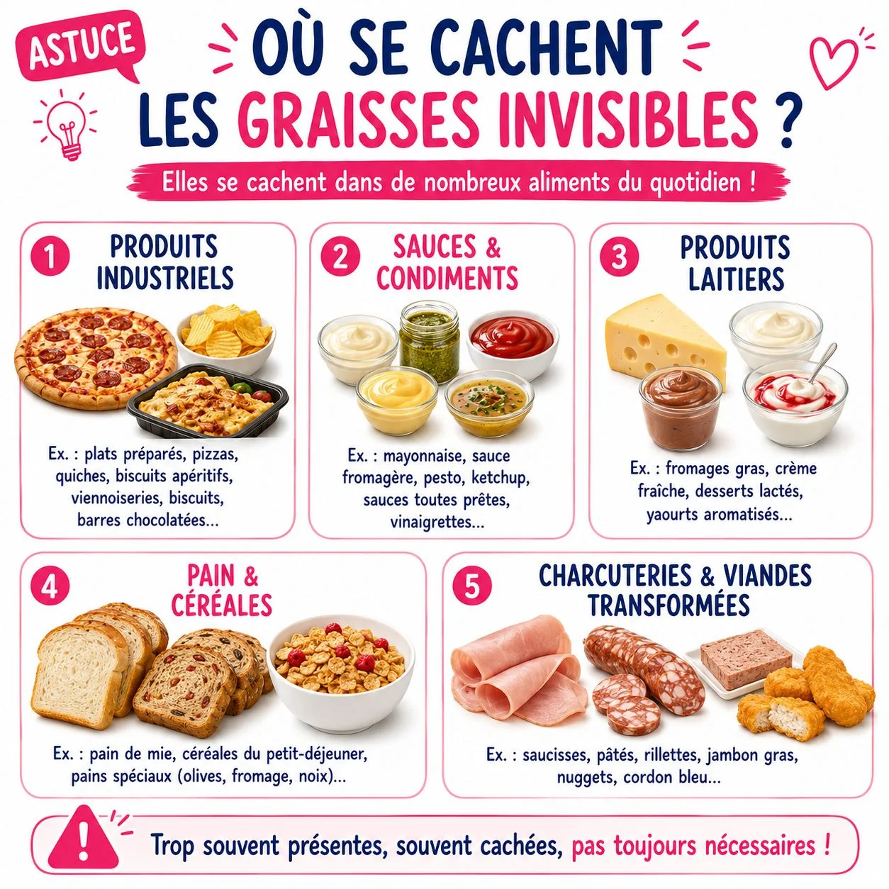 Ou se cachent les graisses invisibles